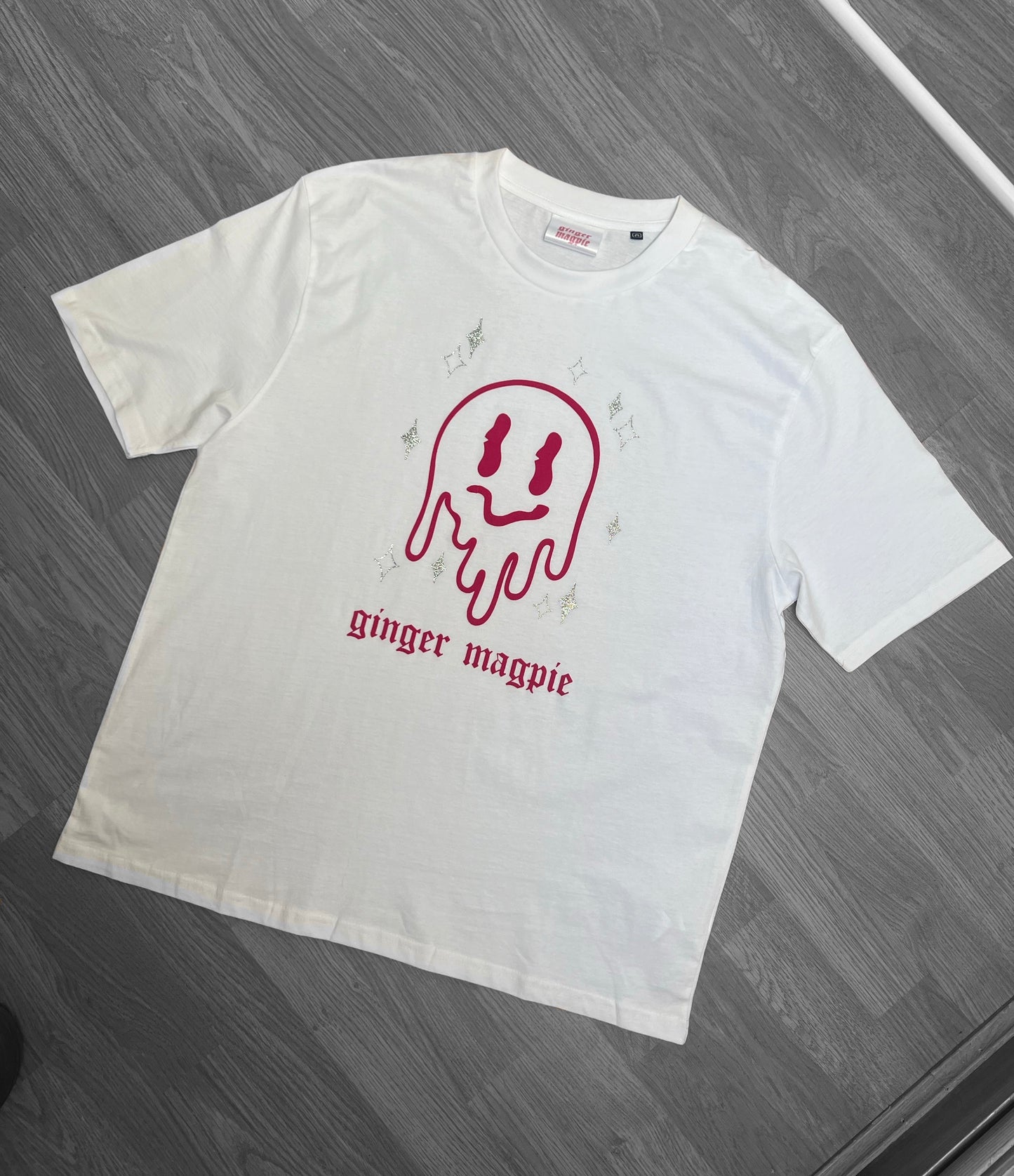 Melting Smiley T-shirt - White