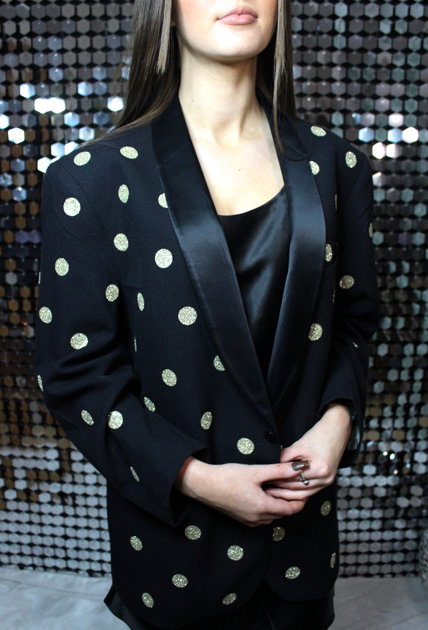 Poppy Polka Dot Blazer