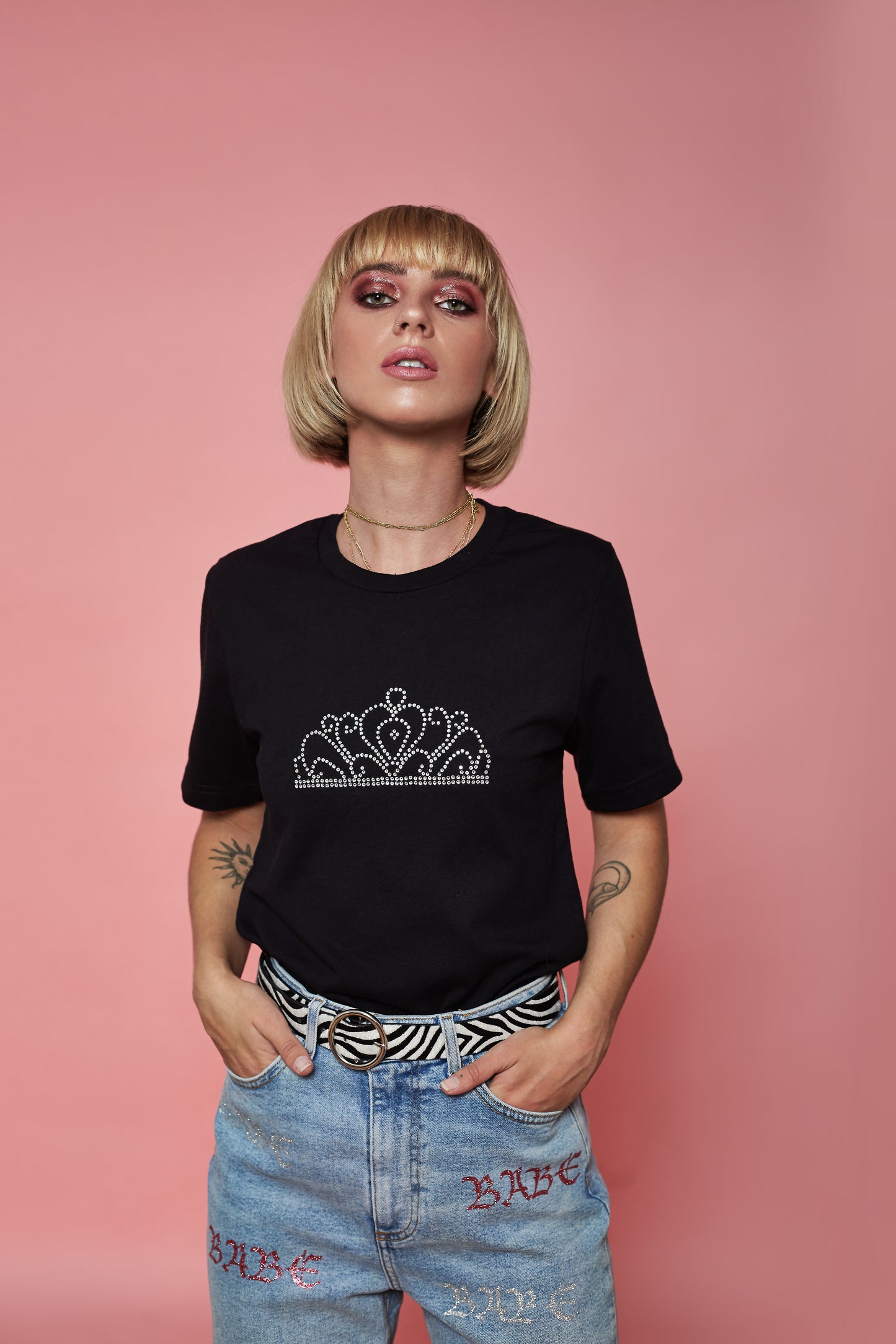 Tiara Rhinestone Tee