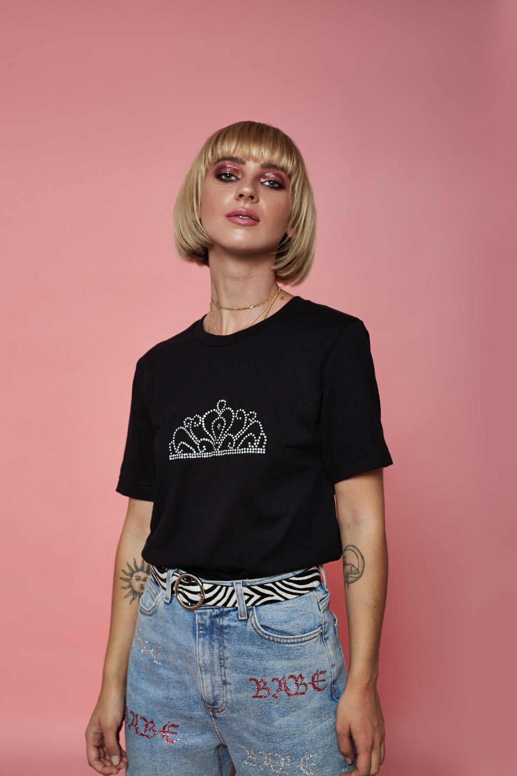 Tiara Rhinestone Tee